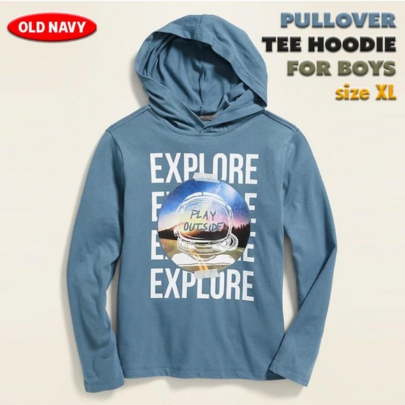 Pullover Tee Hoodie for Boys - Picture 1 of 6